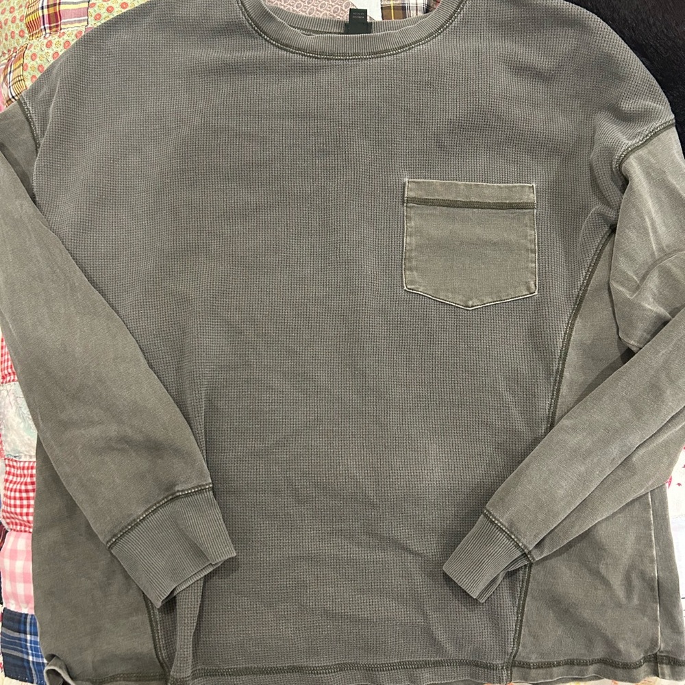 Army Green Worn Once Long Sleeve Top!
